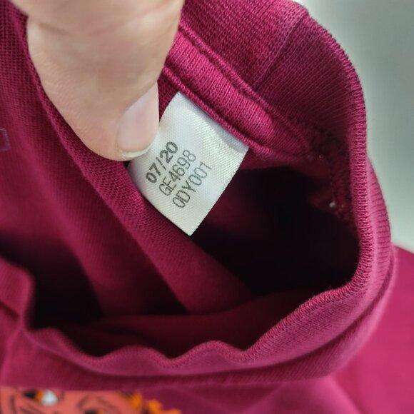 Adidas Shirt Mens Sz M Three Cats Purple Plum Graphic Tee Casual Street Oriental - Picture 9 of 10